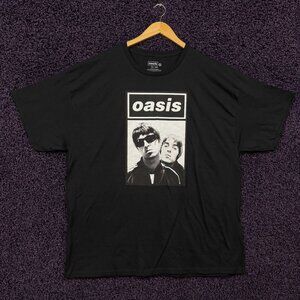 Oasis Gallagher Bros Definitely Maybe Album Band T-Shirt XXL